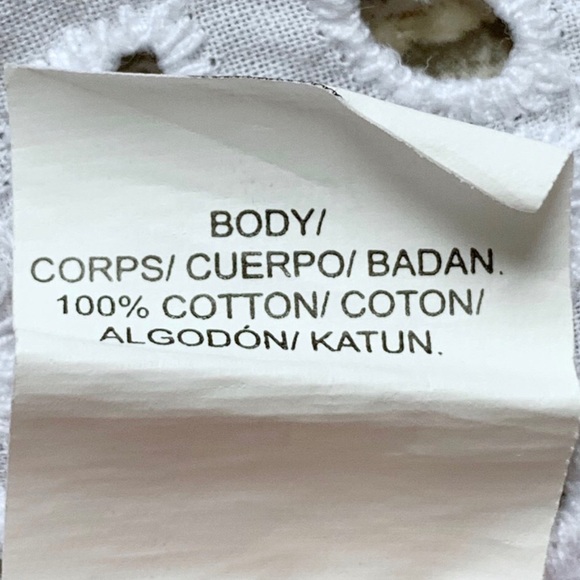 Preloved lucky brand eyelet short sleeve - Picture 6 of 6